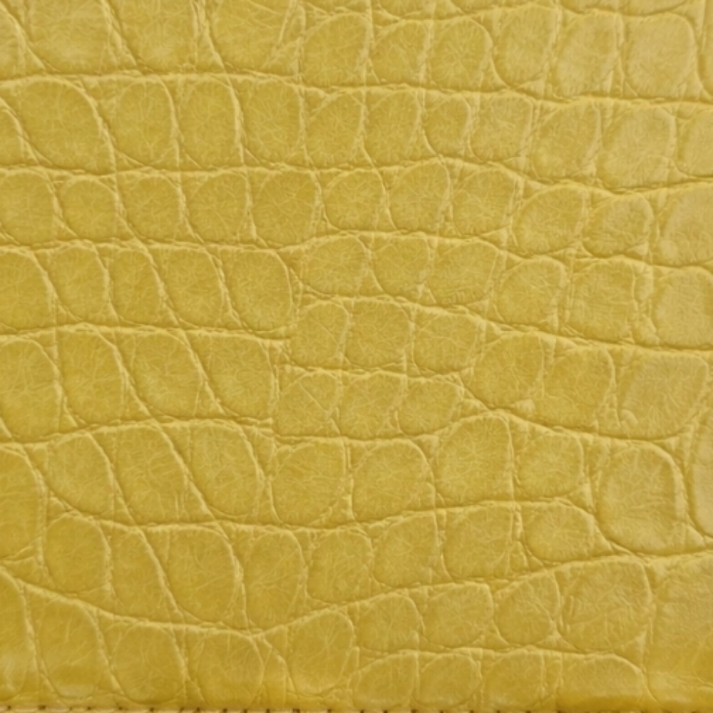Zara | Yellow Green Croc Embossed Bag Gold Chain Handle - Picture 7 of 8
